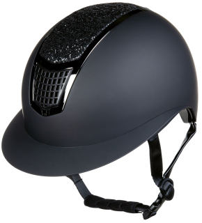 Přilba HKM glamour černo/černá